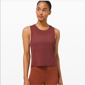 Lululemon Train To Be Tank Top Maroon